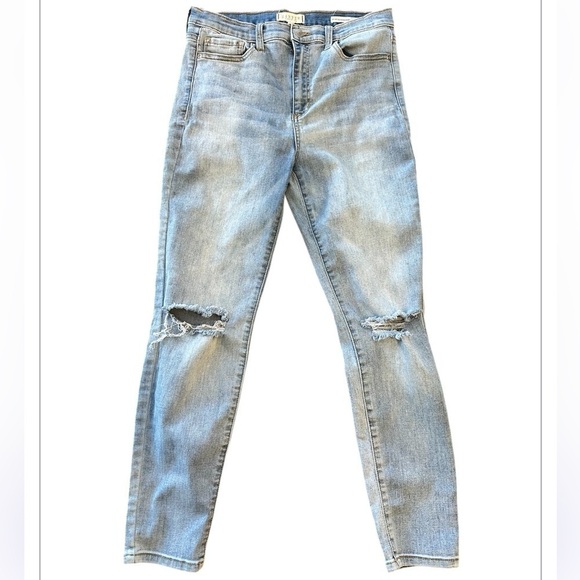 Harper Denim - Harper Light Blue High Rise  Distressed Skinny Jeans Size 30